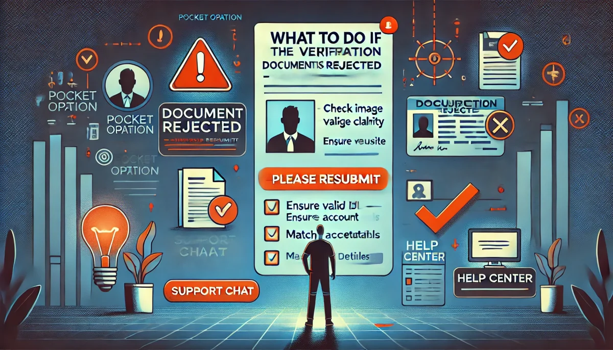 What should I do if the verification document is rejected?