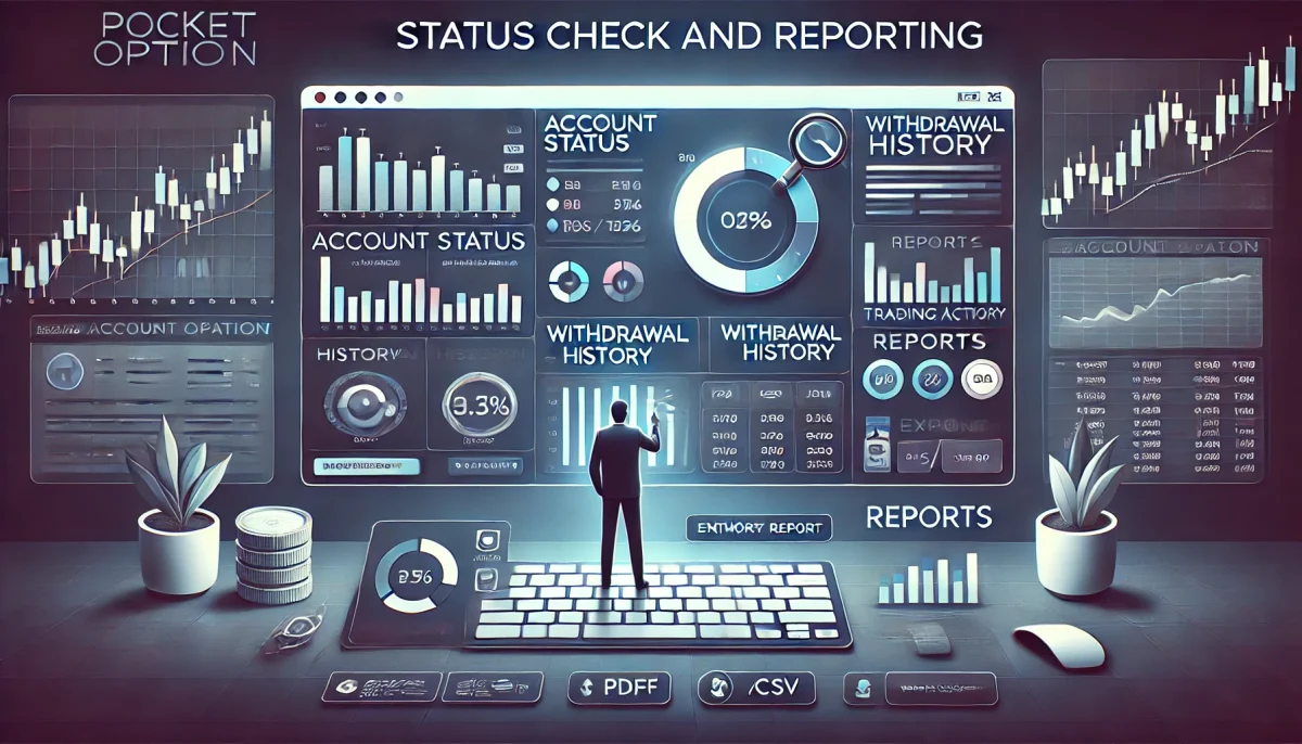 Status check, Pocket Option output and reporting 