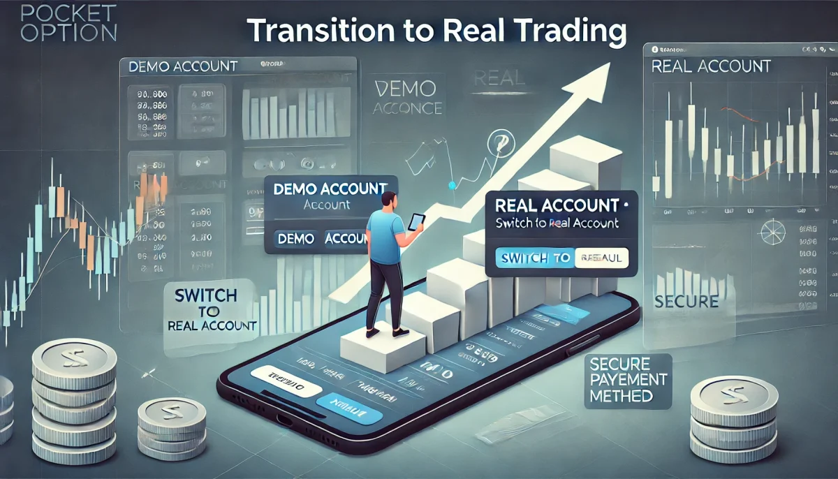 Transition to real trading at demo Pocket Option