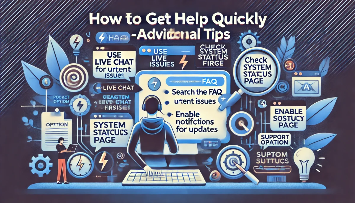 How do you get help quickly? (additional tips)