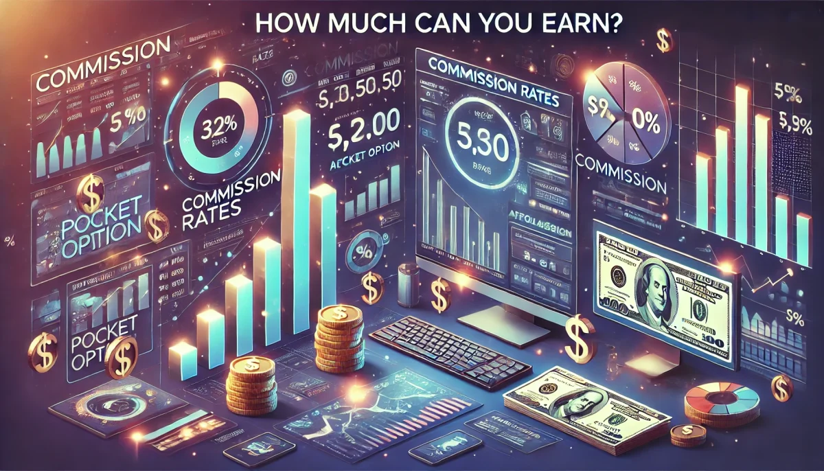 Pocket Option affiliate program and commission rates - how much can you earn?